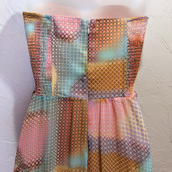 Guess Party Dress Womens 4 Rainbow Pastel Asymmetrical Hi Low Fairy Formal Gown - Picture 5 of 9